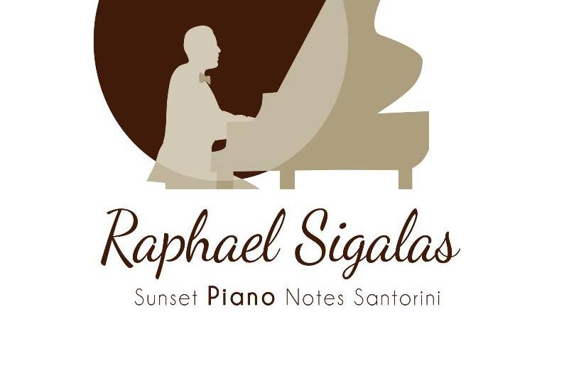 Sunset Piano Notes Santorini