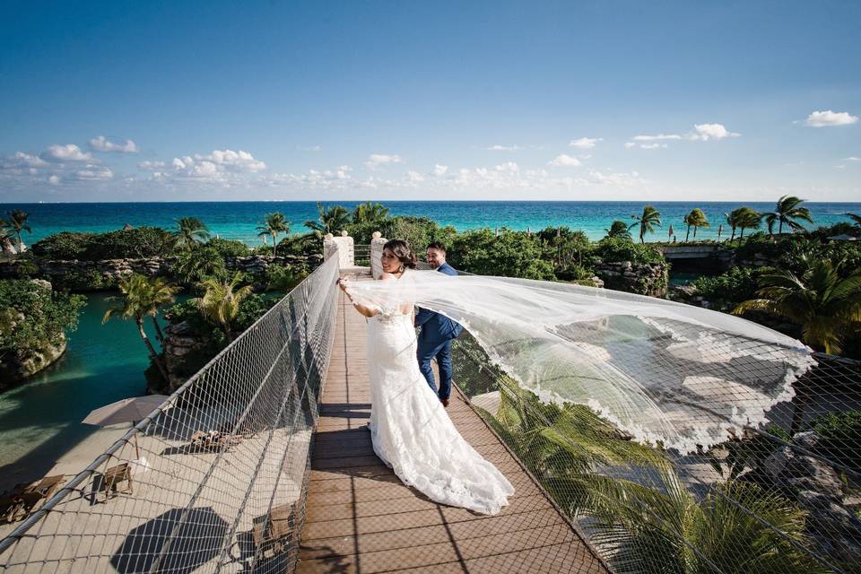 Hotel Xcaret Bridal fun