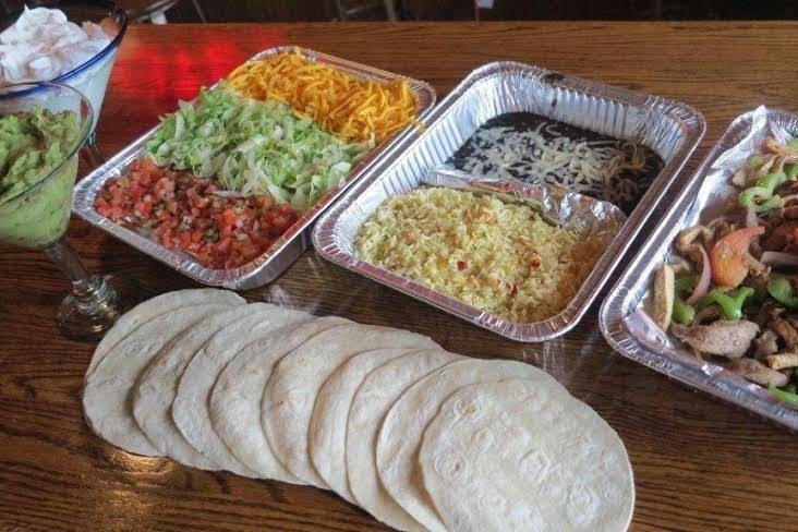 Tortillas with fajita fillings