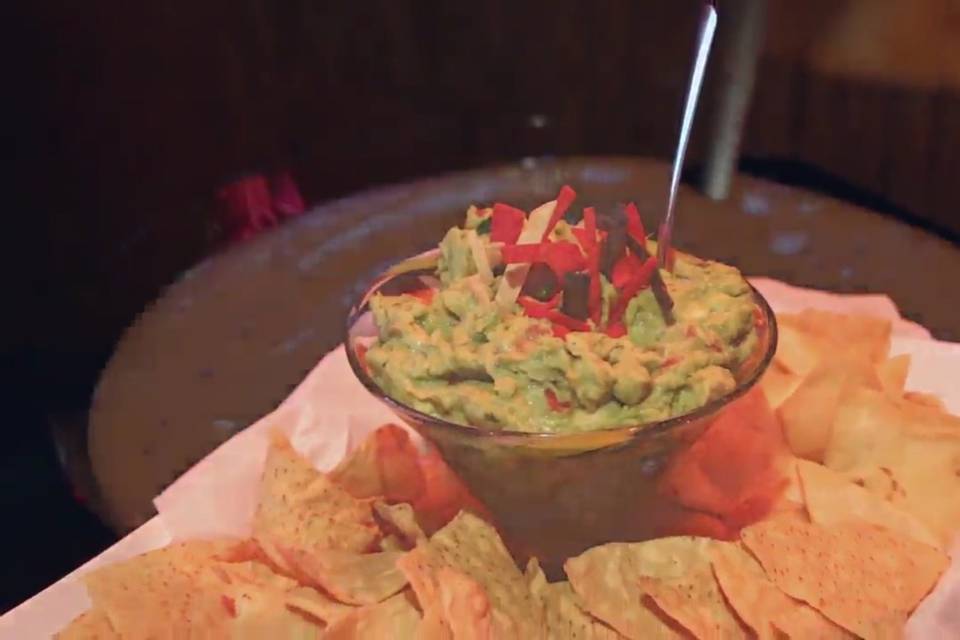 Chips and delectable guacamole