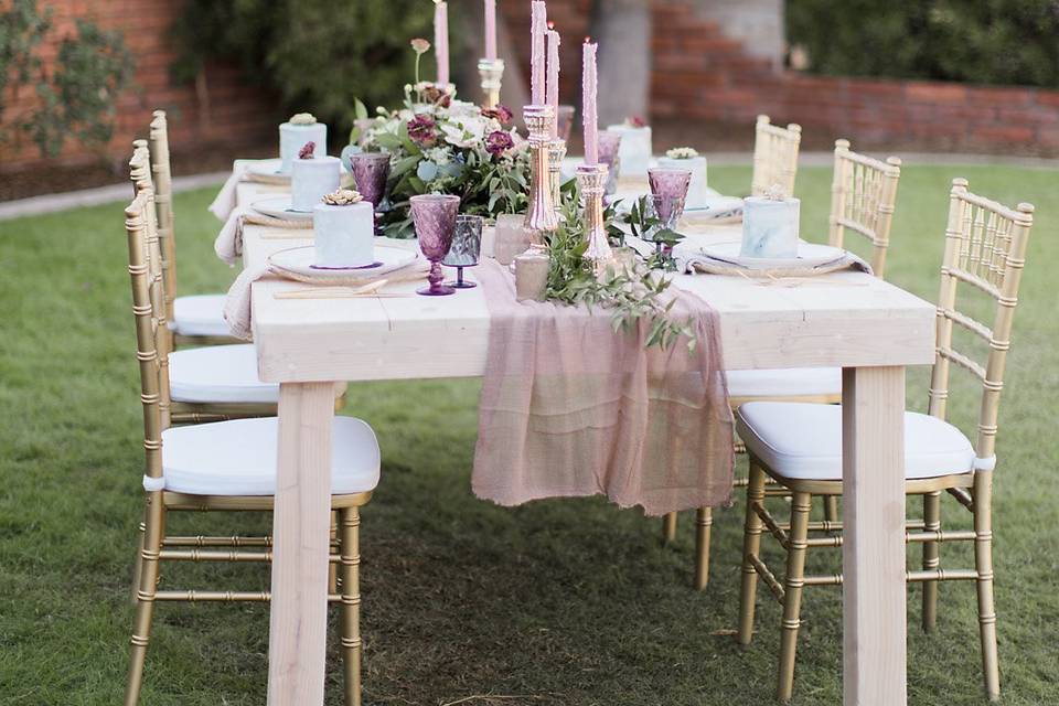 Arizona backyard wedding