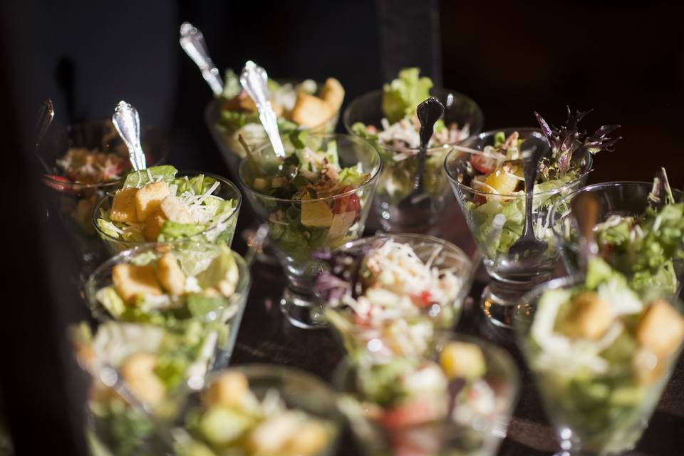 Individual Salads in Bolero Glasses