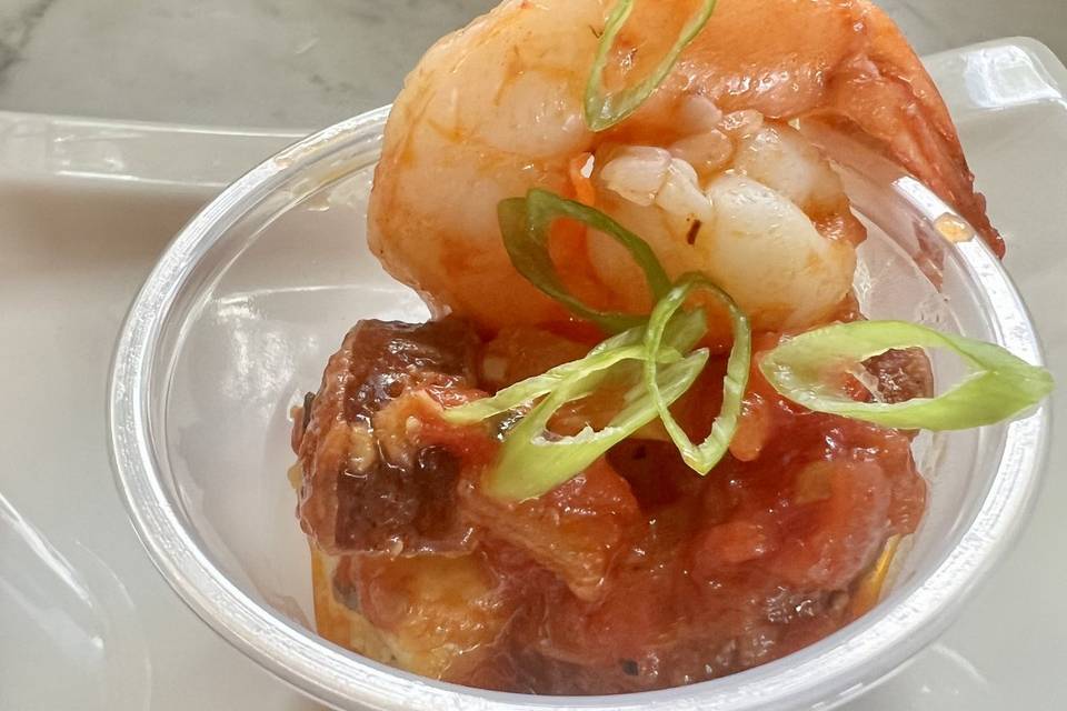 Shrimp & grit cup