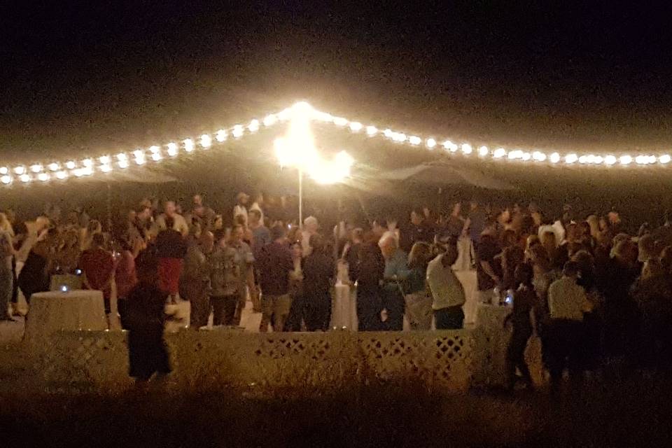 Guests dancing