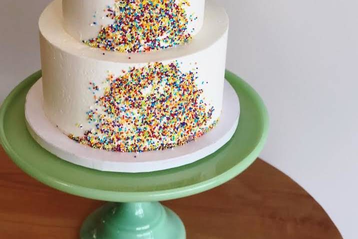 3-Tier Sprinkle Cake