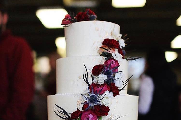 Cascading Flower Cake