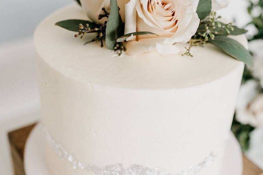 Simple Wedding Cake