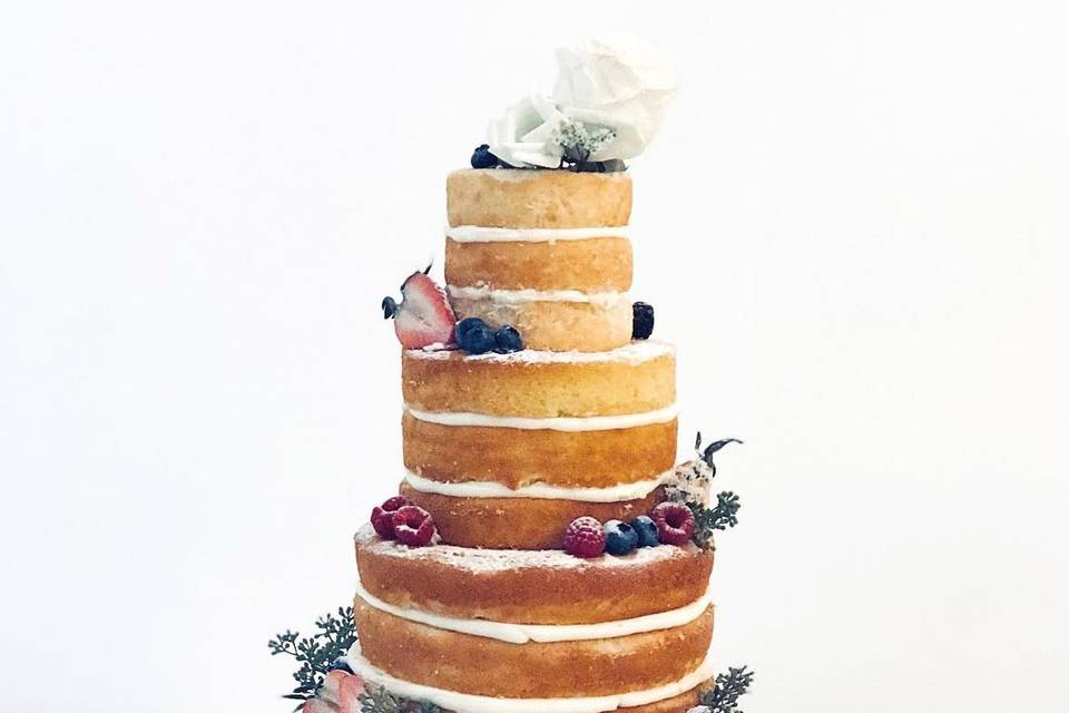 Woven Spring Wedding Cake