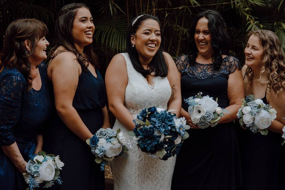 Bridesmaids hyping bride up!