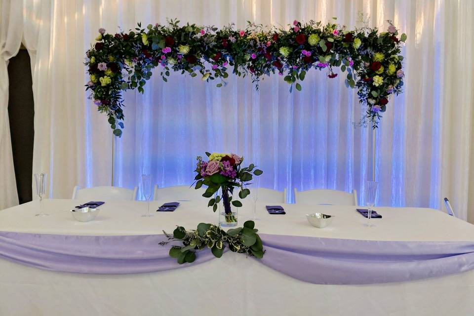 Head table decor