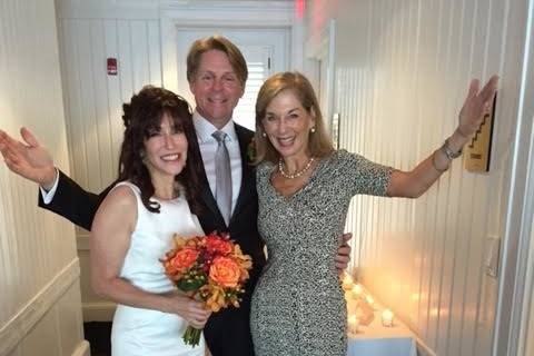 Cantor with the newlyweds