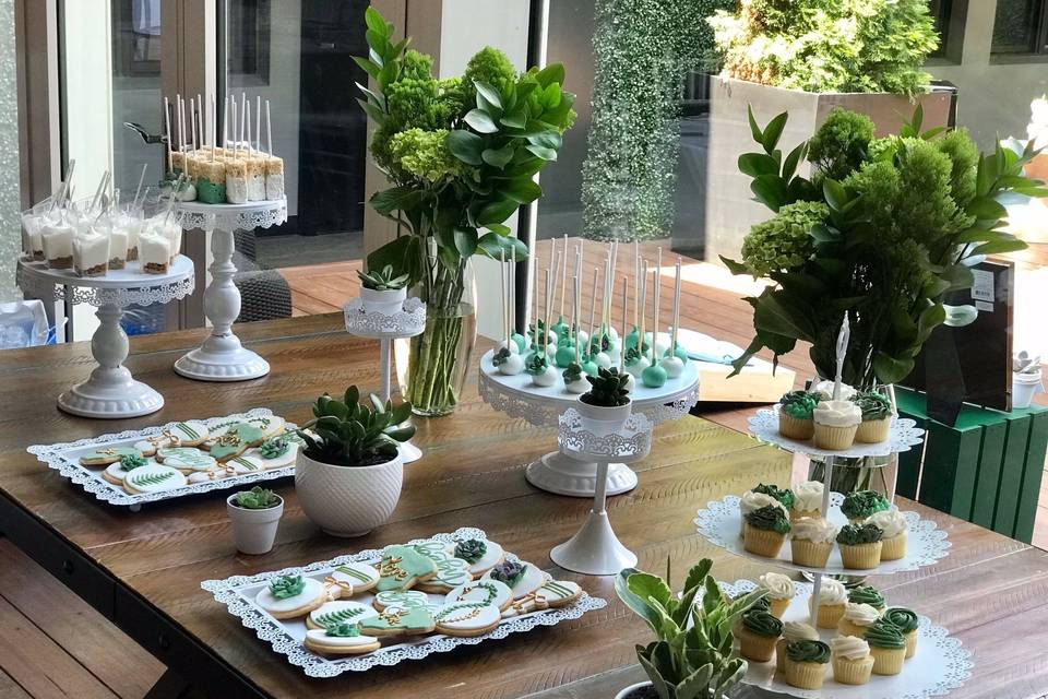 Succulent Dessert Table