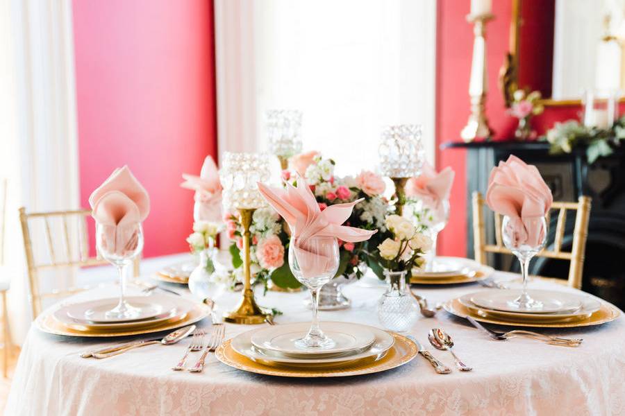 An elegant table setting