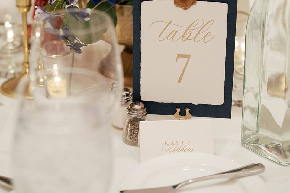 Table number