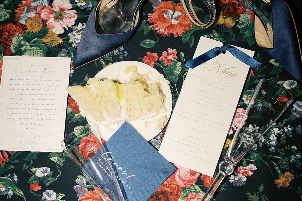 Late night flatlay