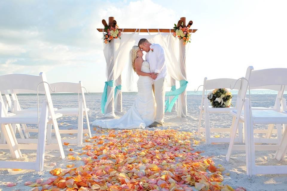 Tradewinds Island Resort Beach Wedding - A Chair Affair, Inc.