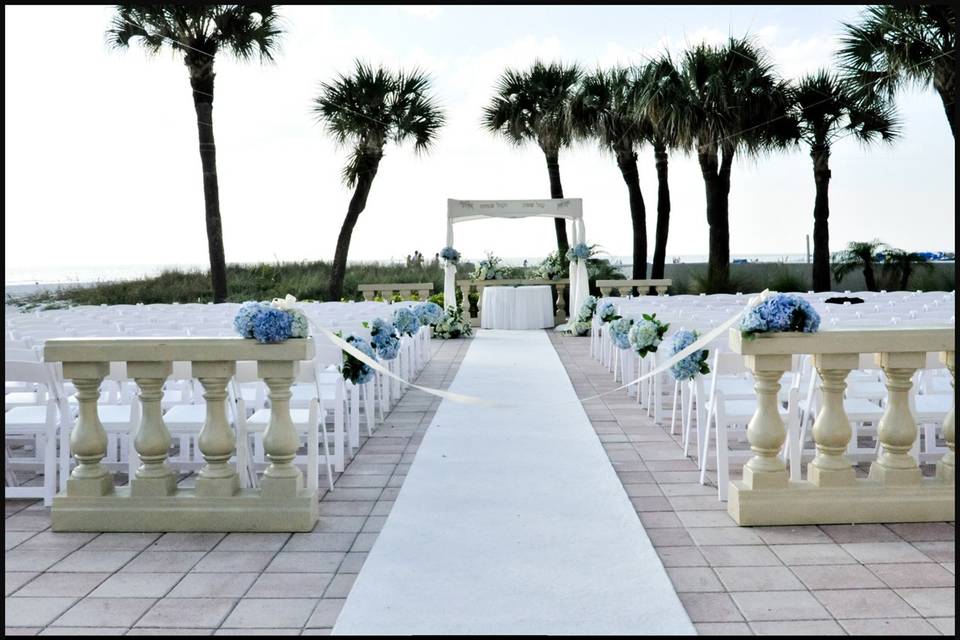 Tradewinds Island Resort Beach Wedding - A Chair Affair, Inc.