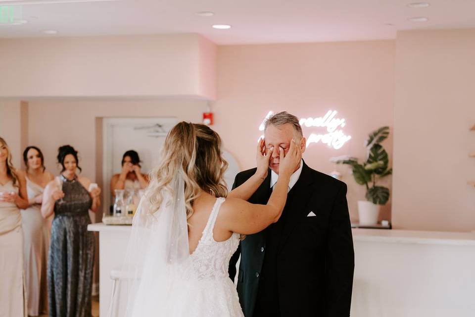 First look with dad