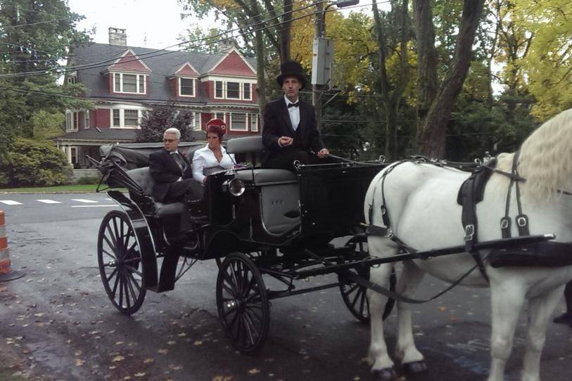 Vintage Carriage Gay Wedding