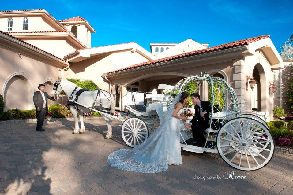 White Carriage for Funeral