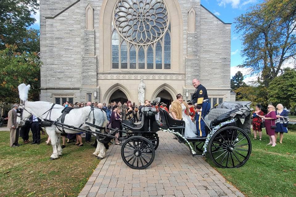 White Cinderella Carriages