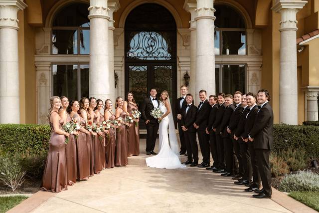Bridal Party in Front of Mansi