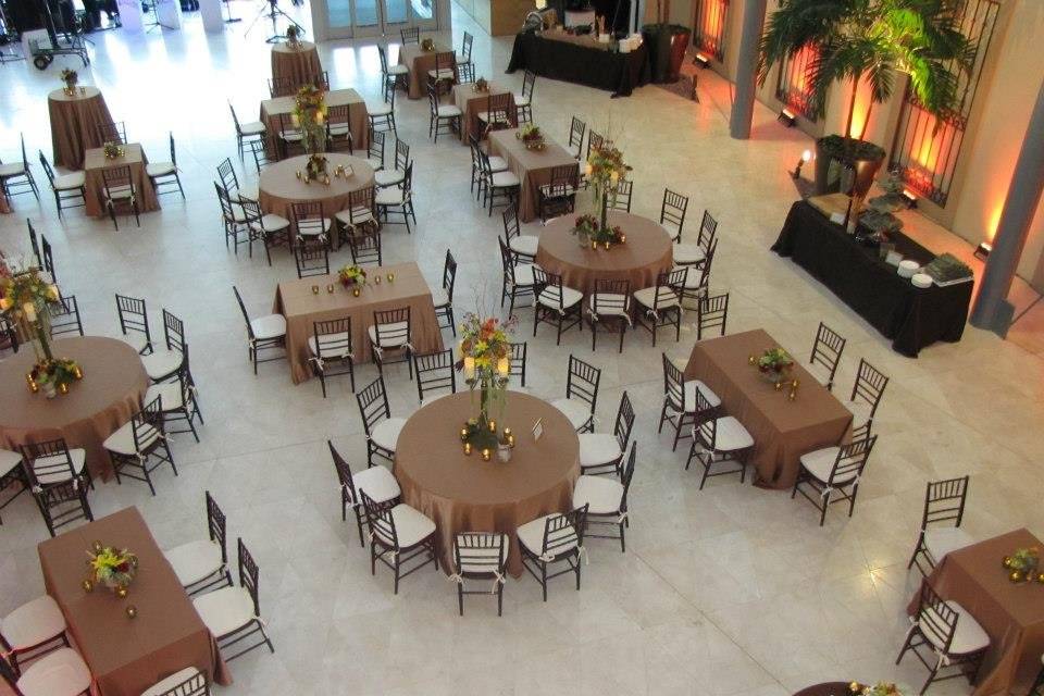 Wedding table setup