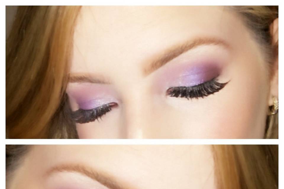 Purple eye shadow