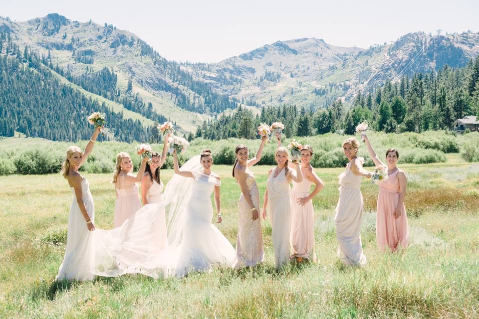 Olympic Valley bridal party