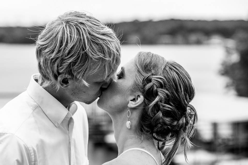 First Kiss as Mr. & Mrs.
