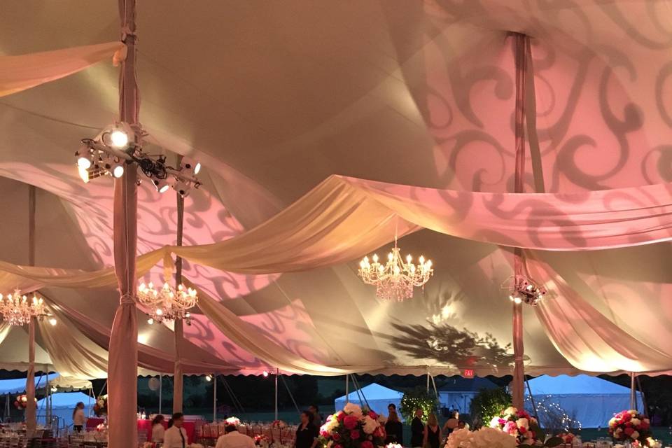 A stunning tent wedding