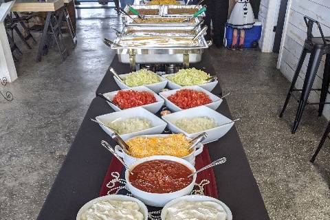 Grand black - taco bar wedding