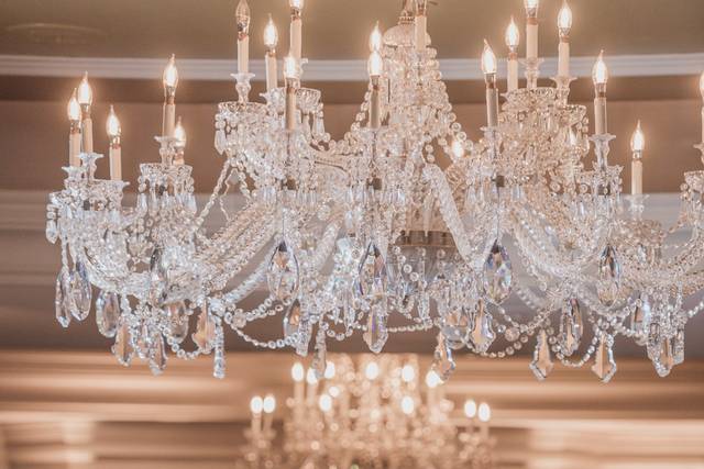 Chandelier and cake