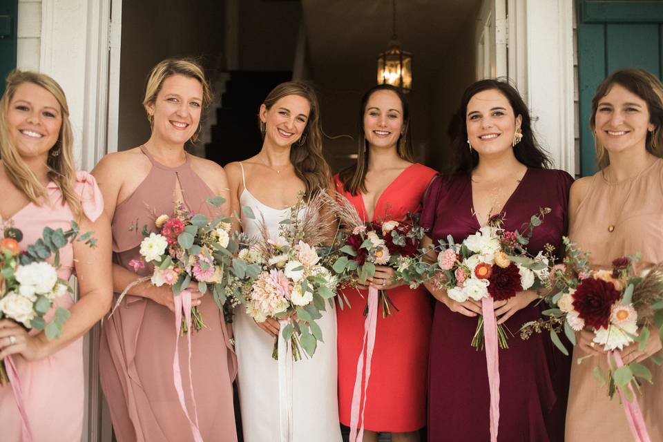 Bridesmaid bouquets