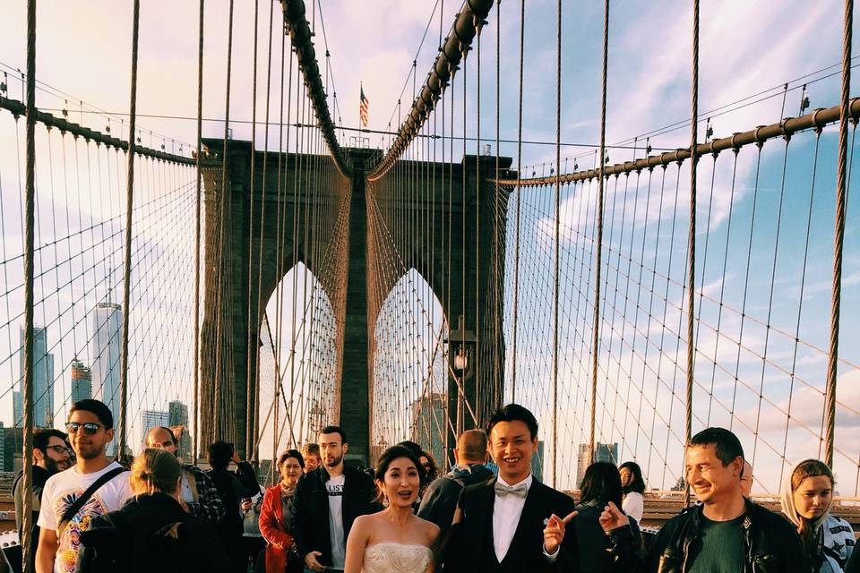Brooklyn Bridge ceremony