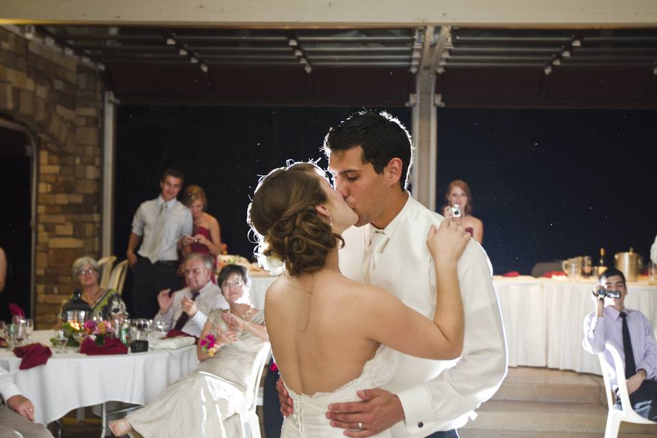 Becca and Robby during their first dance to 