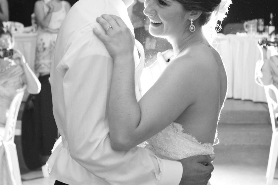 Becca and Robby during their first dance to 