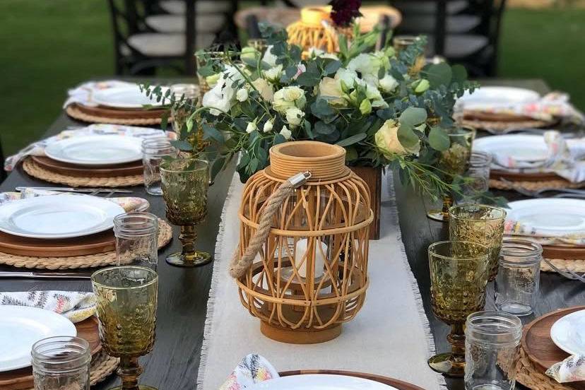 Los Cabos Wedding Table setup