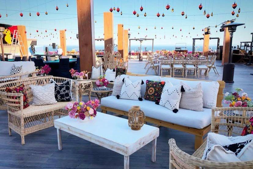 Cabo Wedding Cocktail setup