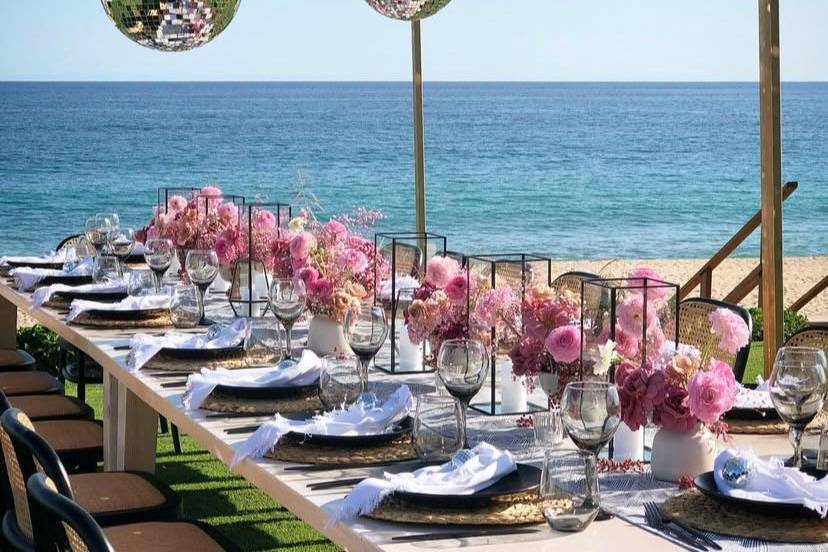 Los Cabos Wedding Table setup