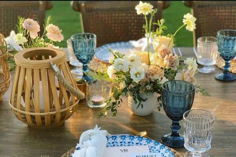 Cabo Wedding Table set up
