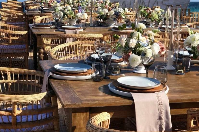Cabo Wedding Table setup