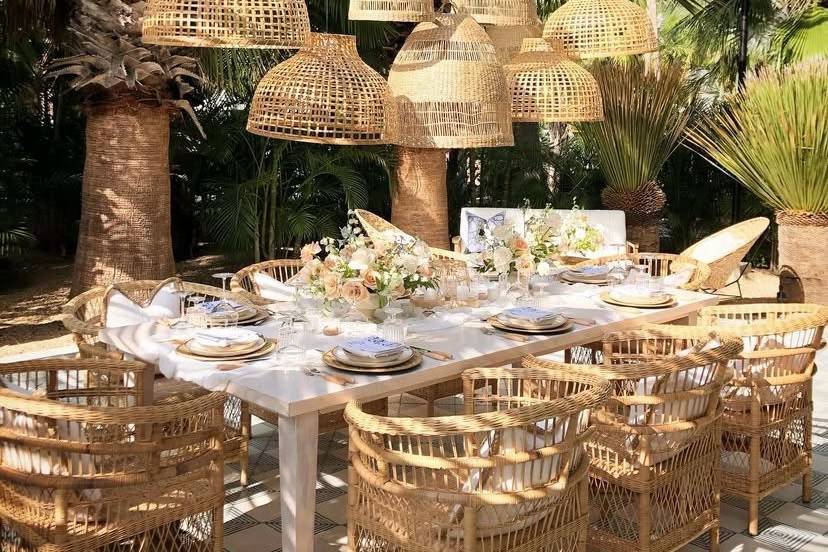 Los Cabos Wedding Table setup