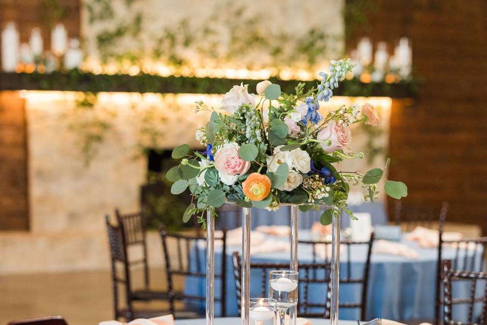 Centerpieces included