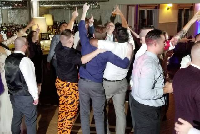 Guests partying