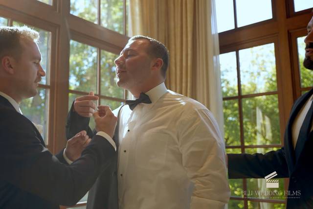 Groom Getting Ready