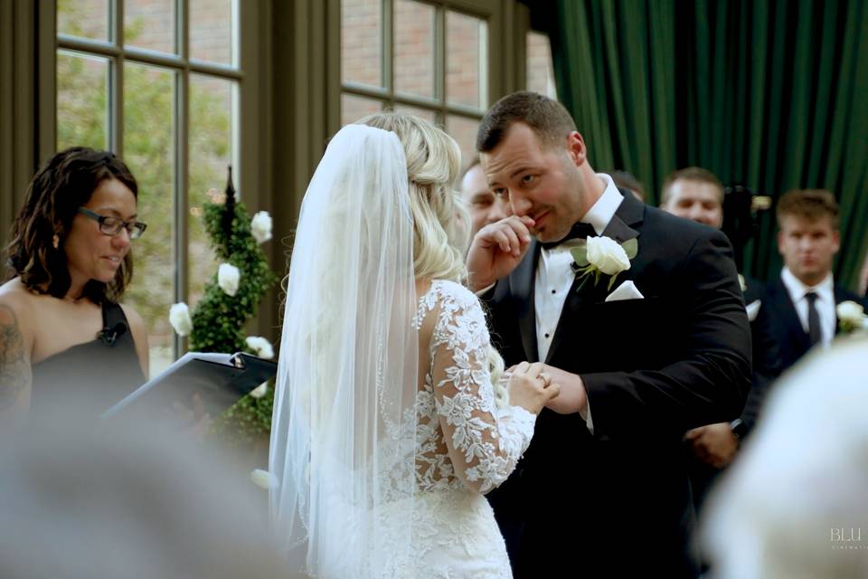 Groom Emotional Moment