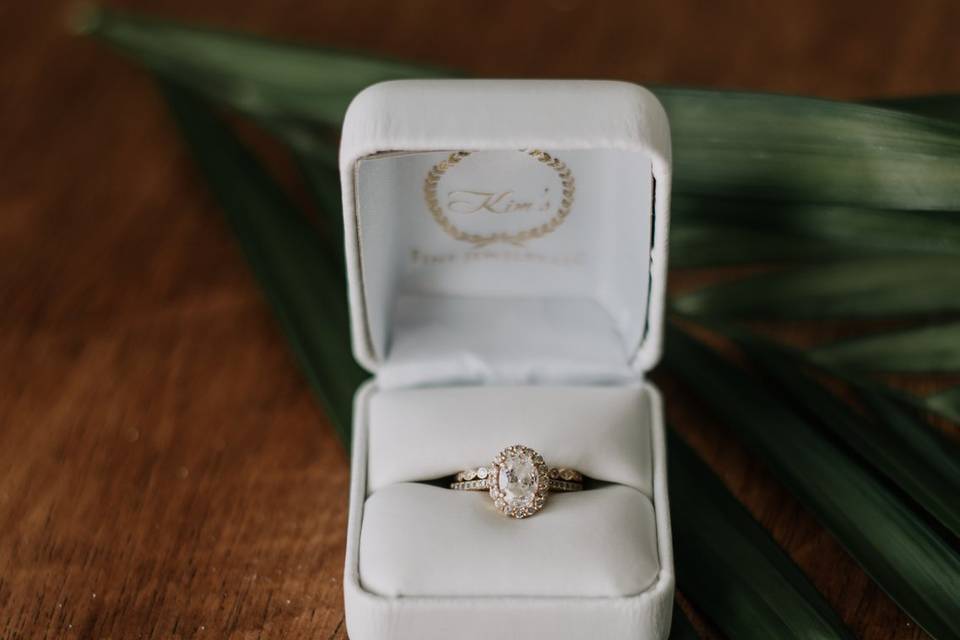 Wedding Ring and Palm Frond