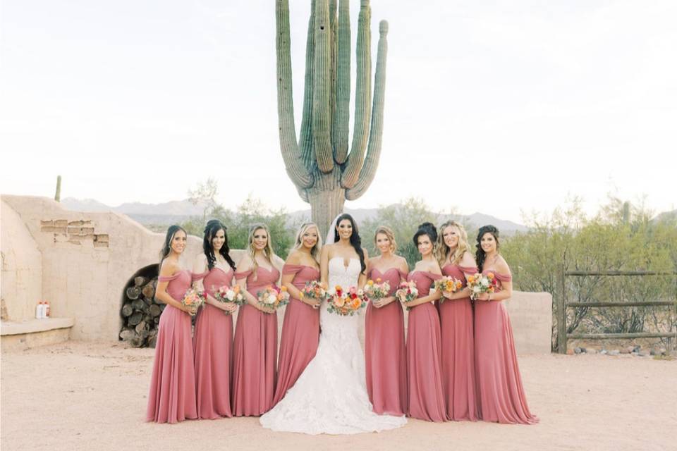 Bridal party glam