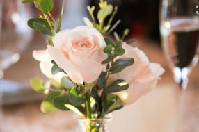 Single rose centerpiece